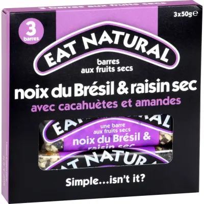 EAT NATURAL Nut Raisin Peanut Almond Bars 150 g