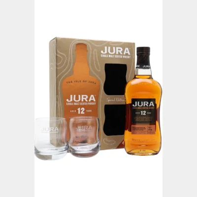 Jura 12 YO + 2 glasses Gift Set 40% 70cl