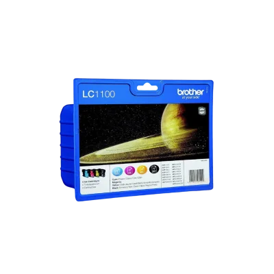 BROTHER Ink Cartridge Multipack 4 Original LC1100 (Black + 3 Colors) LC1100VAL