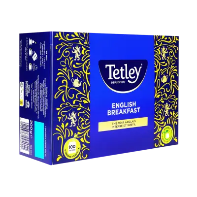 TETLEY English Breakfast black tea intense and subtle 100 bags 200 g