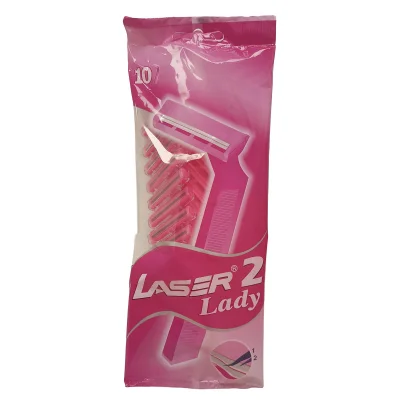 Laser II ready razor 10 u. 2 blades. Lady.