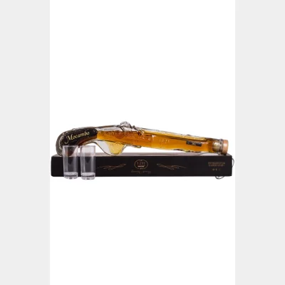Mocambo Rum Anejo 10 Years Pist. + 2 Glasses + GB 20cl