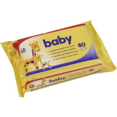 BABY Baby Wipes Alcohol Free 80