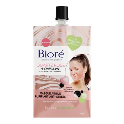 BIORE Anti-stress clay and purifying mask le masque