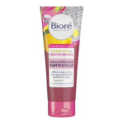 BIORE Perfecting Exfoliating Cleanser Yuzu Lemon + Dragon Fruit 100 ml