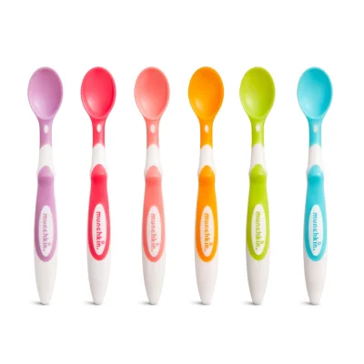 MUNCHKIN Soft-tip Infant Spoons 4 months+ pack of 6