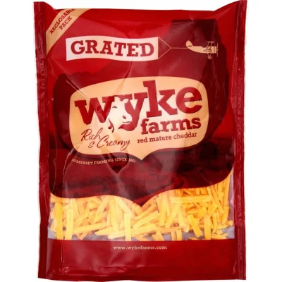 WYKE FARM Cheddar Red Mature grated 180 g