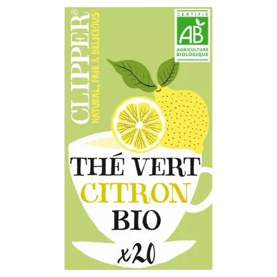 CLIPPER Fabulous Green Tea with Lemon Organic 20 bags 35g