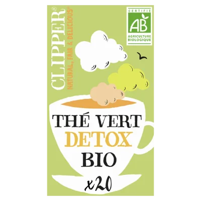 CLIPPER Organic Detox Green Tea elderflower, fennel and citrus 20 bags 40 g
