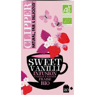 CLIPPER Organic Sweet Vanilla & Strawberry Infusion 20 bags 40 g