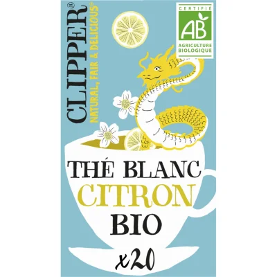 CLIPPER Organic White Tea Lemon Lovely 20 bags 34 g