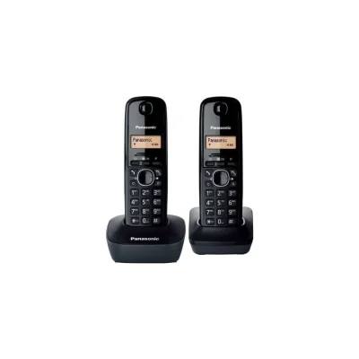 PANASONIC Digital Cordless Phone KX-TG1612FRH Base + 2 Handsets