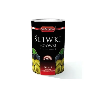 SANDRA CANNED Fruits Plum In Syrup 4250 ml