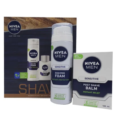 Nivea Men pack. Sensitive foam 200 ml. + aftershave 100 ml.