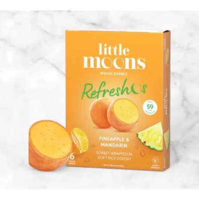 L.Moons Mochi Sorbet Refreshos Pineapple & Mandarin 192gr