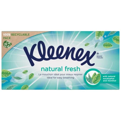 KLEENEX Natural Fresh Tissues, 72-sheet box