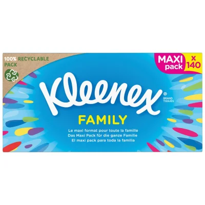 KLEENEX Family Box Tissues 140