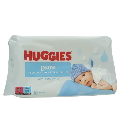 Huggies baby wipes 56 u. Pure. (box 10 u.)