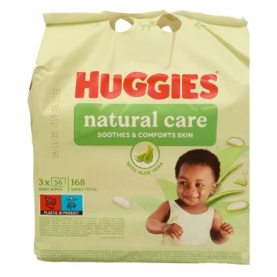 Huggies baby wipes 3X56 u. Natural care.