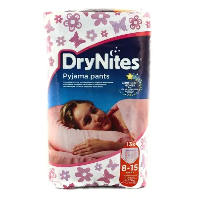 HUGGIES Drynites Girl 8-15 Years X13