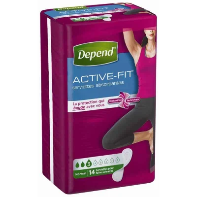 DEPEND Actifit Women's Normal Pads 6x14