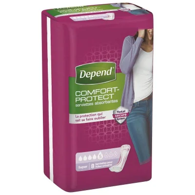 DEPEND Comfort Protect Super Pads 6X8
