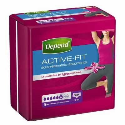 DEPEND Underwear Actfit S/M Women 4x9