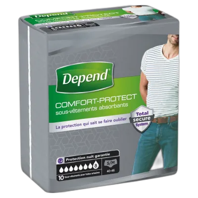 DEPEND Absorbent underwear for men size S/M 10 units