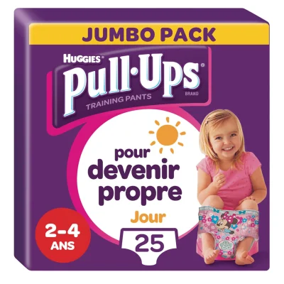 HUGGIES Pull-Ups Training Pants Girls 2-4 Years (18-23 kg) - Pack of 25