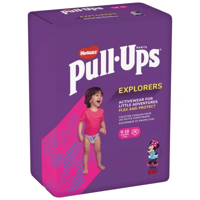 HUGGIES Pull-Ups Explorers Training Pants Girl 9-18 months, pack of 36