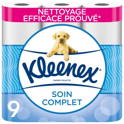 KLEENEX Complete Care Toilet Paper, 9-roll pack