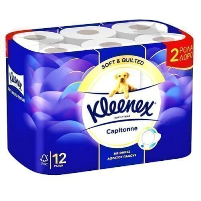 KLEENEX CAPITONNE TOILET PAPER 12 rolls