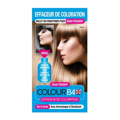 COLOUR Hair Colour Remover Nourish And Protect Ammonia Free B4 la boîte