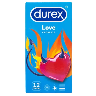 DUREX CONDOMS 12pcs LOVE EASY ON