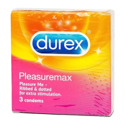 Durex Condoms PleasureMax Pink 3 Pack
