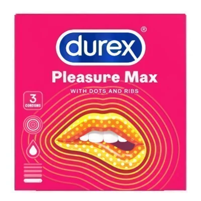 DUREX CONDOMS 3pcs PLEASUREMAX