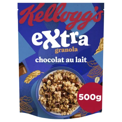 KELLOGG'S Extra Granola Milk Chocolate Cereals 500 g