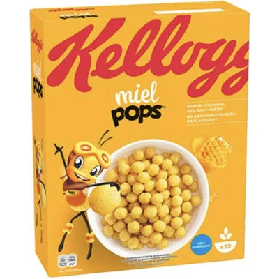 KELLOGG'S Miel Pops Honey Puffed Corn 450 g