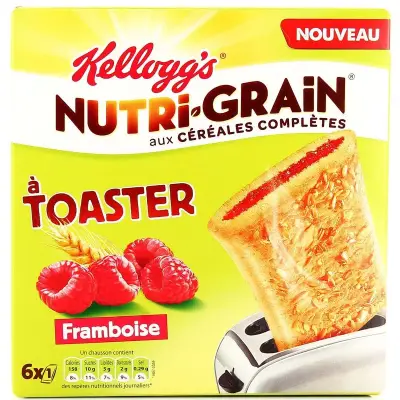 KELLOGG'S Nutrigrain Toaster Pastries Raspberry 240 g