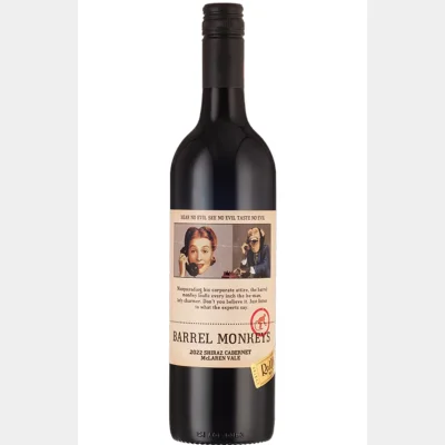 RedHeads - Barrel Monkeys Shiraz 2022 75cl