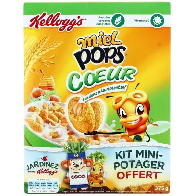 KELLOGG'S Miel Pops Noisette 375 g