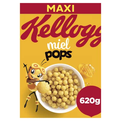 KELLOGG'S Miel Pops Puffed Corn Cereals with Honey 620 g