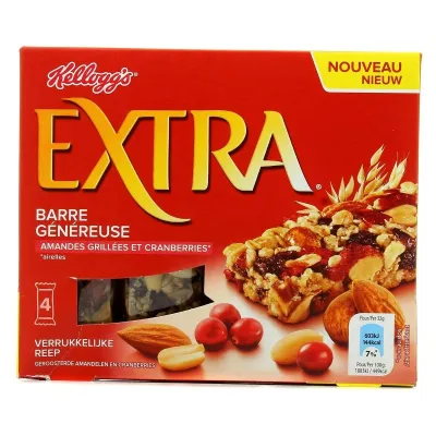 KELLOGG'S Extra Red Fruits Almonds Bar 4 x 32 g