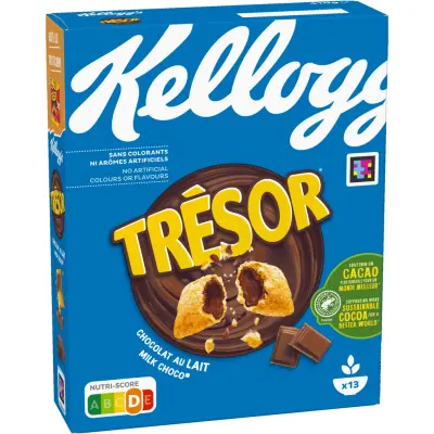 KELLOGG'S Trésor Milk Chocolate Filled Cereals 410 g