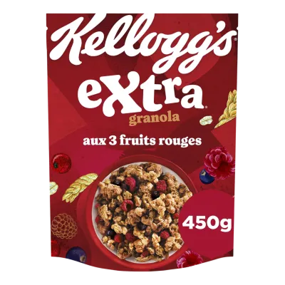 KELLOGG'S Extra Granola Cereal with 3 Red Fruits 450 g