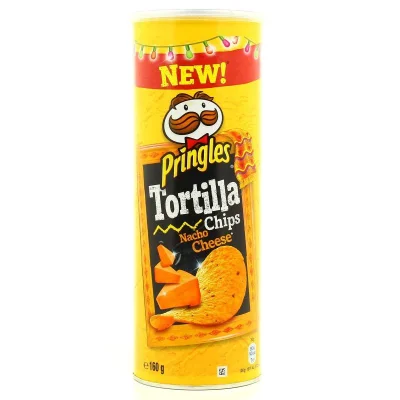 PRINGLES Tortilla Nacho Cheese Salty Snack 160 g