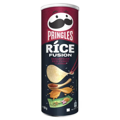 PRINGLES Rice Fusion Malaysian Red Curry crisps 160 g