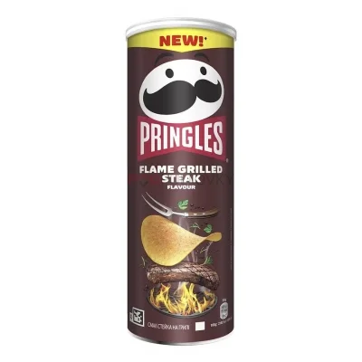 Pringles Flame Grilled Steak Tube 165g