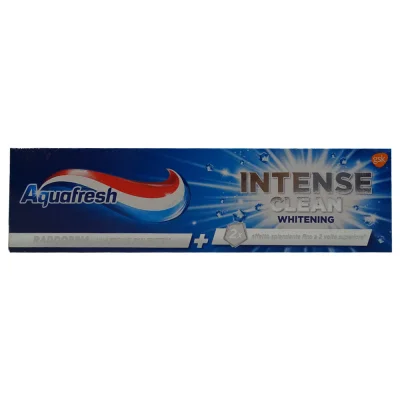 Aquafresh toothpaste 75 ml. Intense clean whitening.