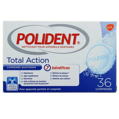POLIDENT Total Action Cleanser 36 tablets